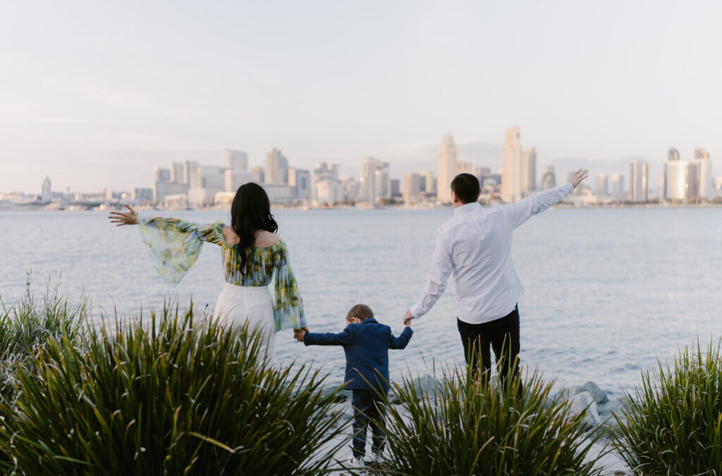 Coronado Bay Sunset Photoshoot in San Diego