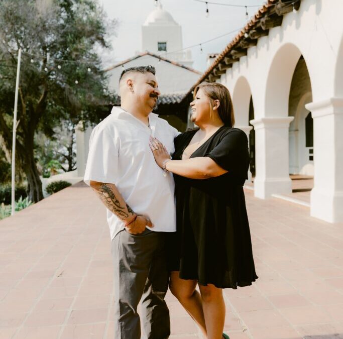 Enchanting Engagement Photoshoot for Brandy & Daniel at San Diego’s Presidio Park