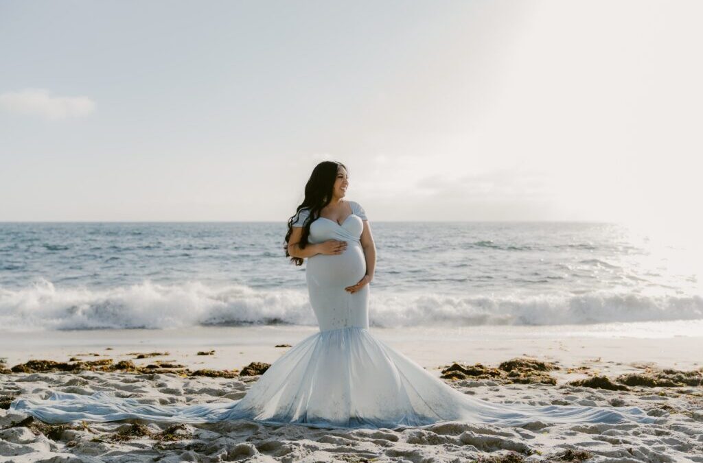 Magical Epic Windsanea Beach Maternity Photoshoot in San Diego