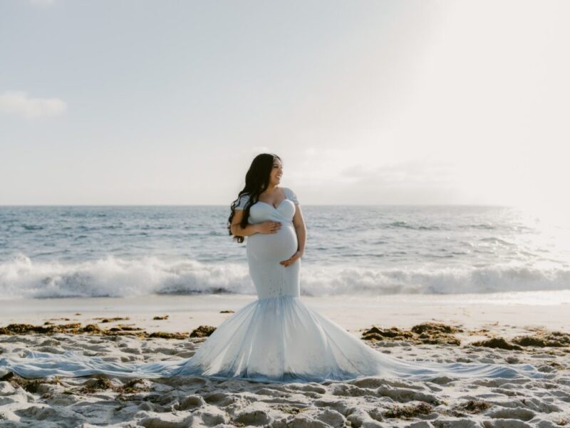 Magical Epic Windsanea Beach Maternity Photoshoot in San Diego